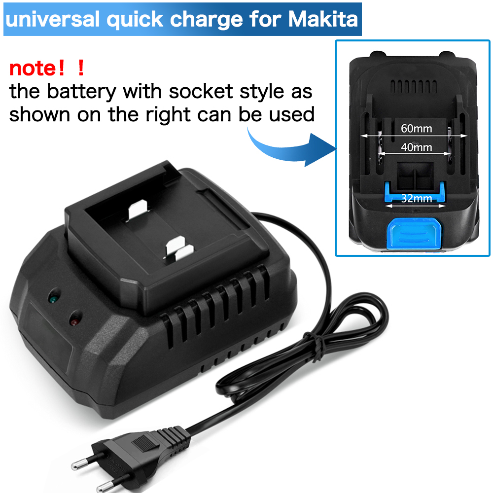 Charger EU/US/UK Plug for 18V  - огляд і ціна Brushless Cordless Electric Drill 18V