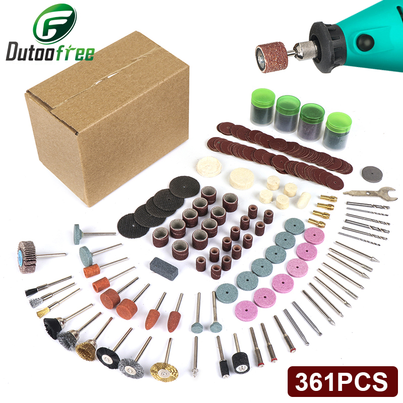 361PCS/lot Power Tools Dremel  - огляд і ціна Cordless Rotary Tool Kit Accessories
